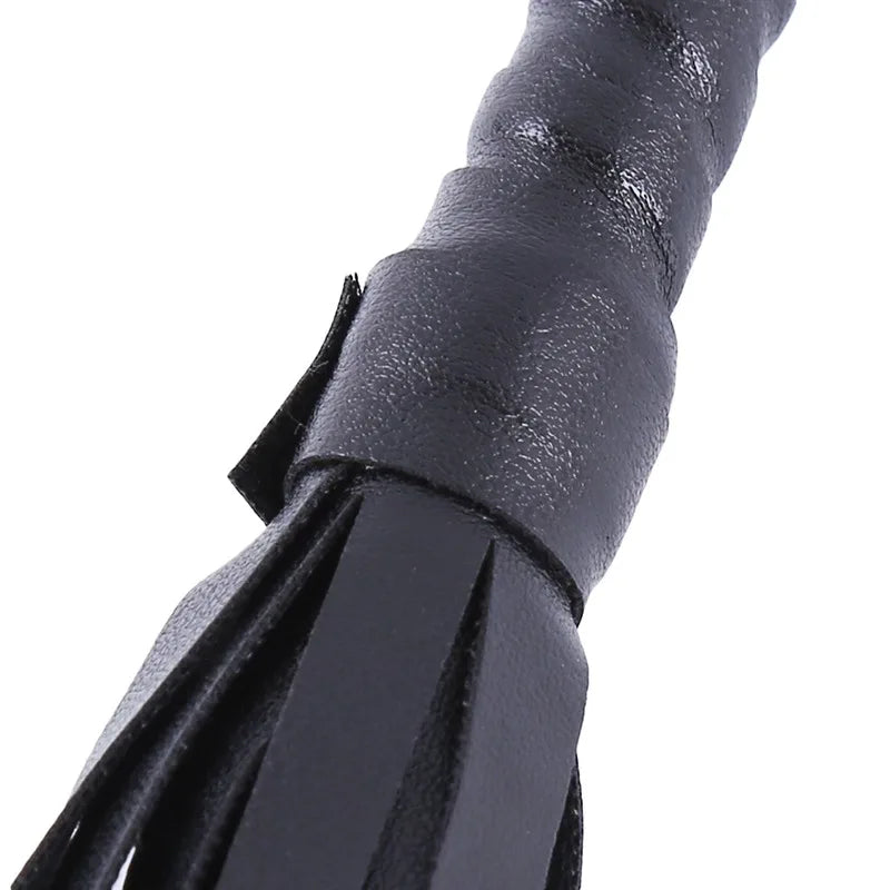 Horsewhip Riding Sports Equipment Anti Slippery PU Leather Handle Horse Whip Riding Horse Racing Equestrian Tool