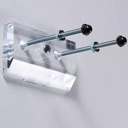 Skateboard Wall Mount Longboard Deck Hanger Display Stand Transparent Acrylic Indoor Floating Skateboard Storage Holder Rack