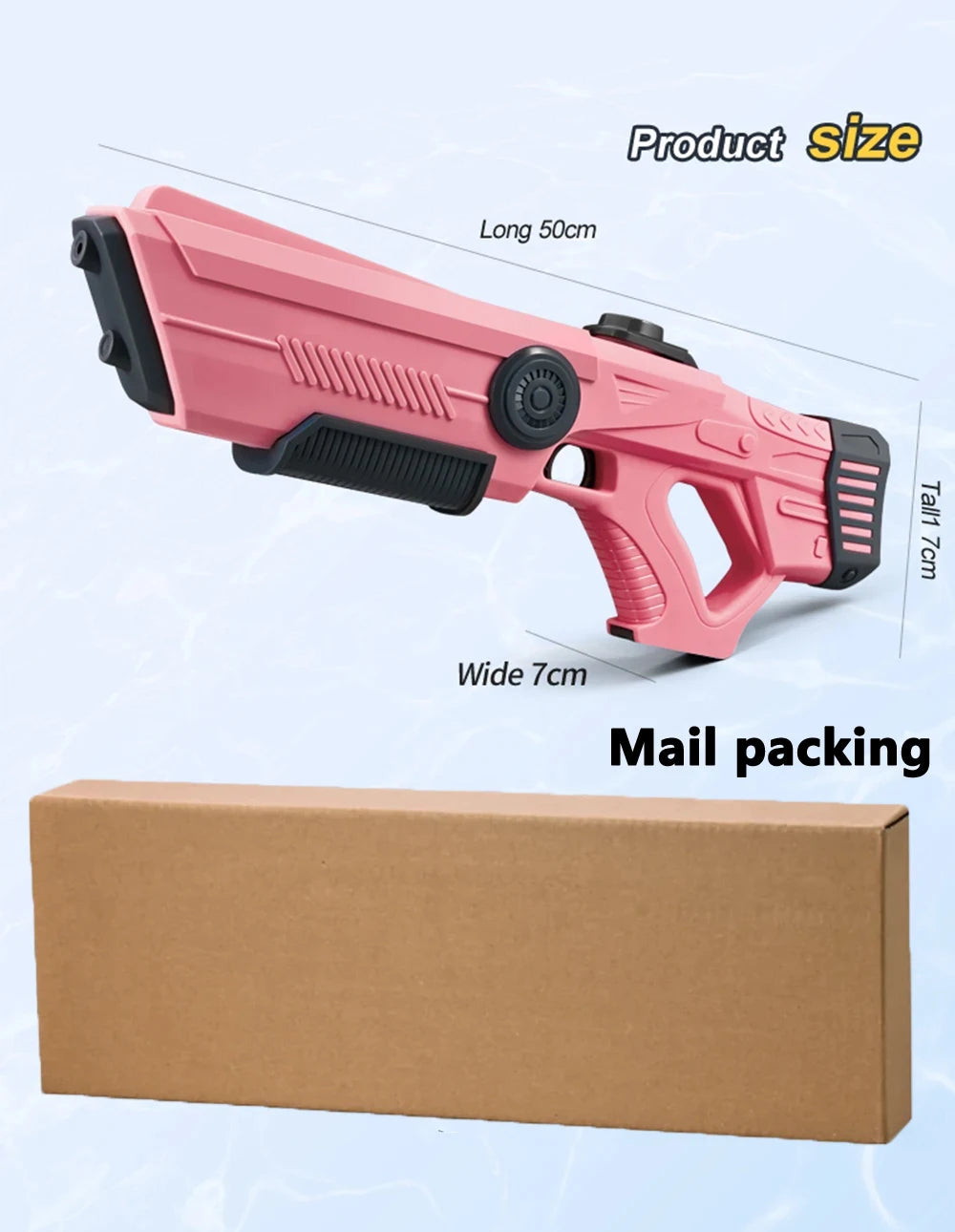 Electric Automatic Water Storage Gun Toys Portable Children Summer Beach Outdoor Fight Fantasy Spray Gun Toys Boy Kid Adult Game ALPENZO