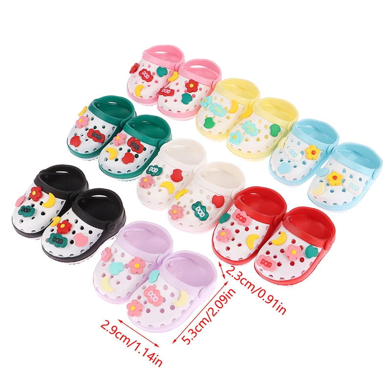 1 Pair For SD Doll For OB11 Doll Slippers Girl Gifts Doll Shoes Dolls Accessories Play House Shark Slippers ALPENZO