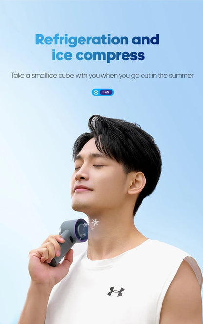 KINSCOTER Portable Handheld Turbo Fan 100 Wind Speeds Adjustable Mini Personal Fan Battery Operated Electric Eyelash Fan ALPENZO
