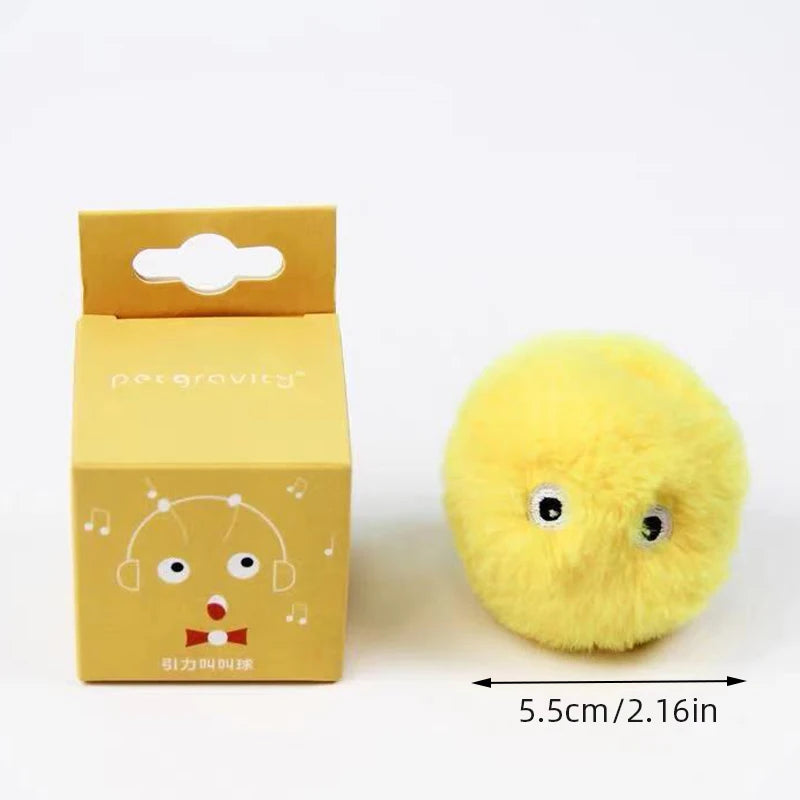 Interactive Ball Smart Cat Toys Plush Electric Catnip Training Toy Kitten Touch Sounding Pet Product Squeak Toy Ball - ALPENZO