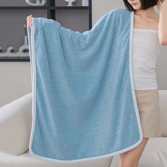 Square Spiral Bath Towel Designer Solid Color Quick Drying Water Absorbing Dry Hair Household And Daily Use Soft Square-Towels - ALPENZO