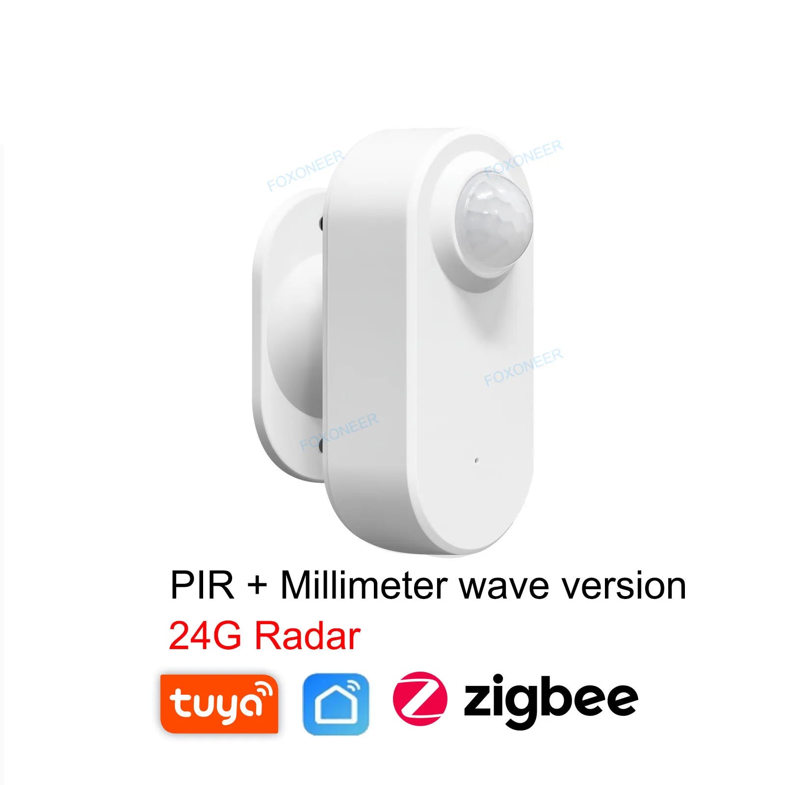 Tuya Zigbee Human Presence Detector,Luminance/Distance Detection,  Smart PIR Motion Sensor Support Zigbee 2mqtt Home Assistant - ALPENZO
