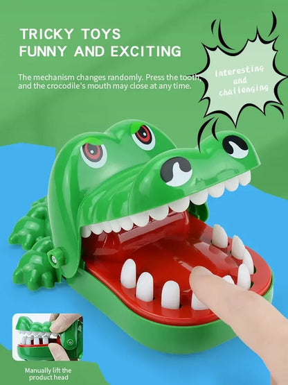 Crocodile Teeth Toys Children's Crocodile Bites Fingers Reaction Training Novelty Children's Lucky Game Trick Decompression Toy ALPENZO