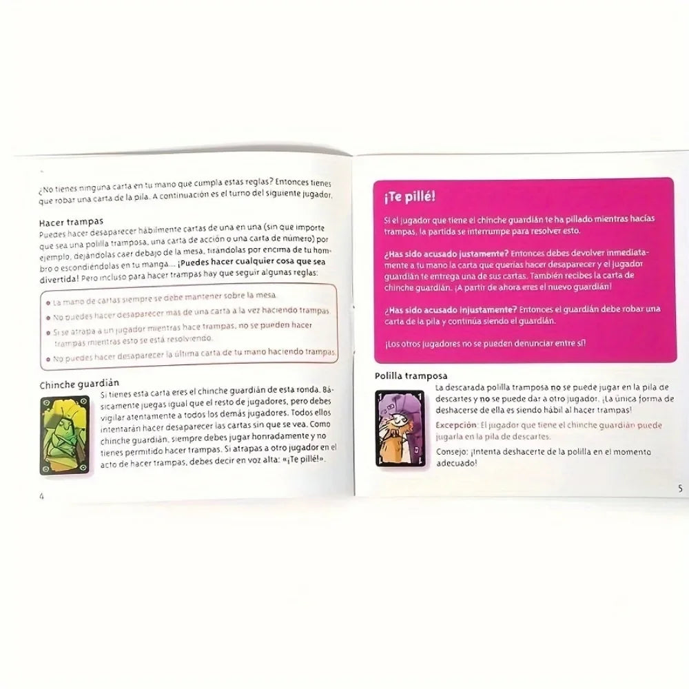 POLILLA TRAMPOSA Spanish Cheating Moth German Cockroach Adult Children Leisure Party Game, Creative Small Gifts - ALPENZO