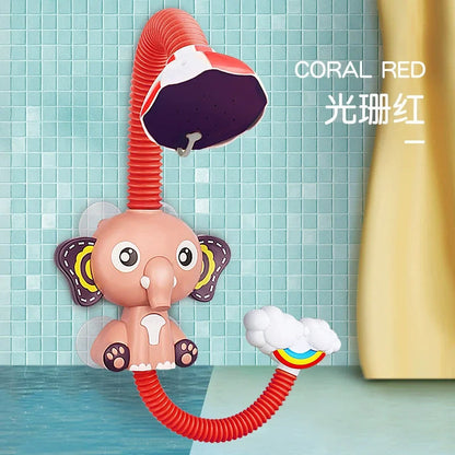 Cute Duck Bathtub Boat Toy with 3 Emotional Ducks Automatic Water Spray Toys for Toddlers, Sensory Interactive Baby Shower Gift ALPENZO