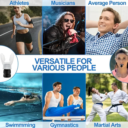 1Pcs Breathing Exercise For Lungs Portable Breath Fitness Exerciser Device Endurance Workout With Adjustable Resistances Sports