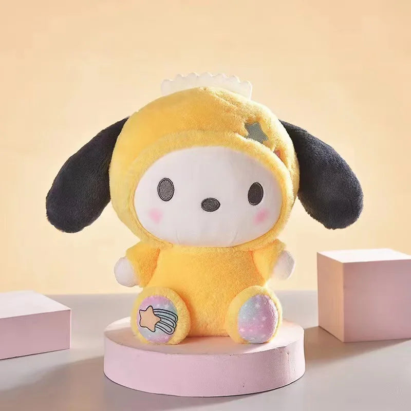 Sanrio 25Cm Anime Sanriod Toys Kawaii Kuromi  Cinnamorol Plush Soft Stuffed Animals Doll Plushie Pillow Children's Toys Gifts ALPENZO