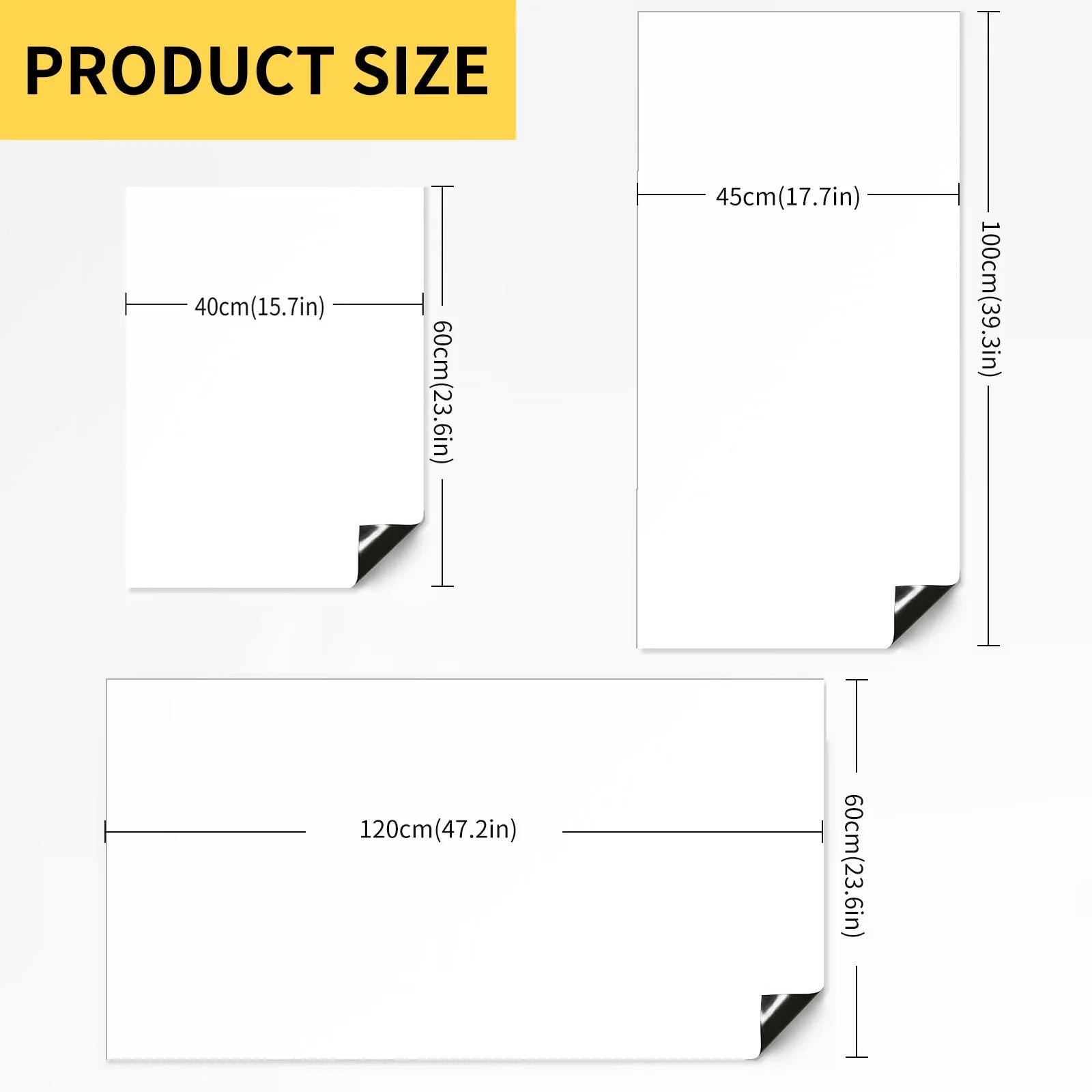 Magnetic Dry Erase Chalkboard Paper Soft Whiteboard Contact Paper Wall Sticker Graffiti Sticker For Work At Home Office/Teaching ALPENZO