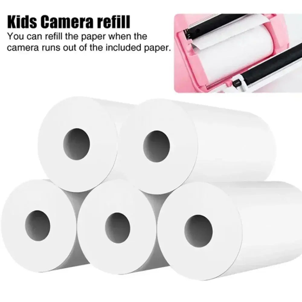 Thermal Paper MINI Printing Self-adhesive Label Sticker For Mini Printers Pose Machine Kid Camera Stickers 57mm Width Rolls - ALPENZO