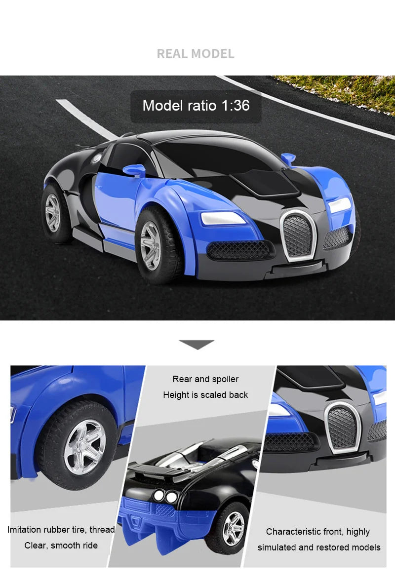 Transforming Robot With One Click Automatic Shape Conversion Boy Gift Toy Car Parent Child Interaction Model Car ALPENZO