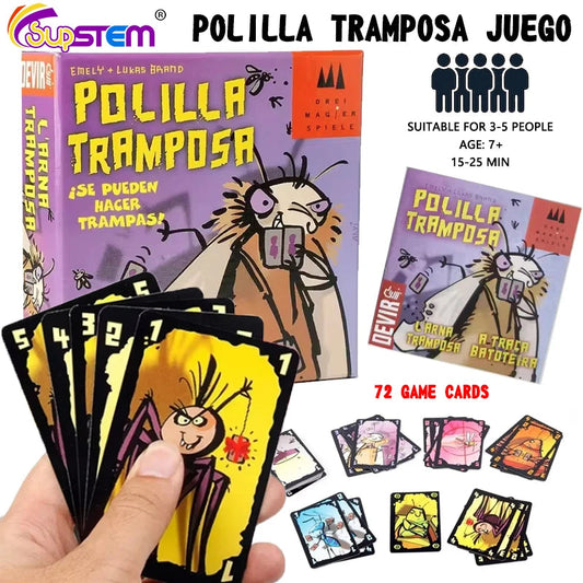 Polilla Tramposa Board Games For Family Party Games Cheating Moth Spanish Card Game For Adults Children Juegos De Mesa Español ALPENZO