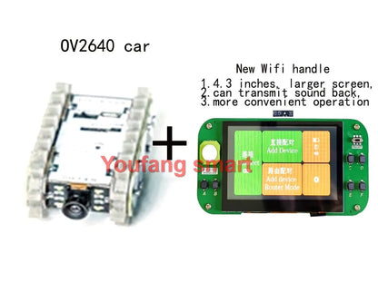 Esp32 Remote Control Tank Model Metal Chassis Tractor Crawler Balance Car Mount Truck Robot Chassis for Wifi RC Scout Robot Car ALPENZO