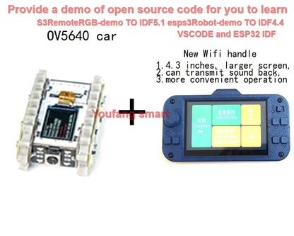 Esp32 Remote Control Tank Model Metal Chassis Tractor Crawler Balance Car Mount Truck Robot Chassis for Wifi RC Scout Robot Car ALPENZO