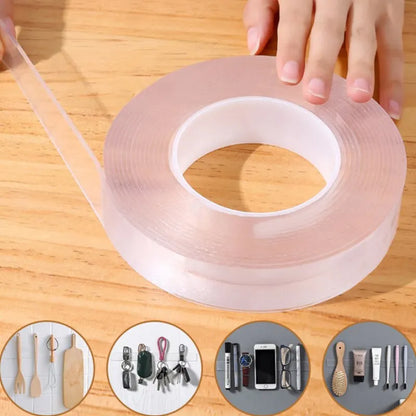 Nano Double Sided Tape Transparent Waterproof Strong Tape Reusable Nano Tape Kitchen Bathroom Home Decoration - ALPENZO