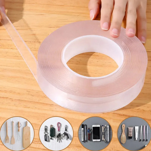 Nano Double Sided Tape Transparent Waterproof Strong Tape Reusable Nano Tape Kitchen Bathroom Home Decoration - ALPENZO