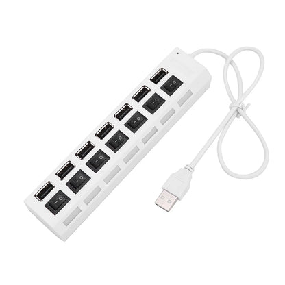 USB Hub Hub USB Adapter Multi Ports Use Power Adapter Extensor USB 2.0 PC Computer Accessories Switch USB For Laptop - ALPENZO