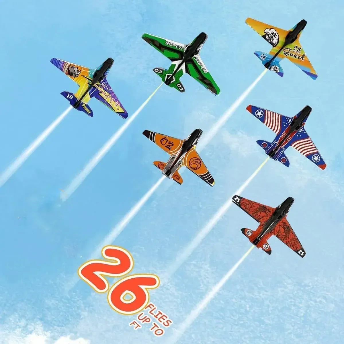 Shooting Air Airplane Launcher Bubble Catapult Plastic Airplane Toy Shooting Game Outdoor Sport Toy for Kids Plane Catapult Gun ALPENZO