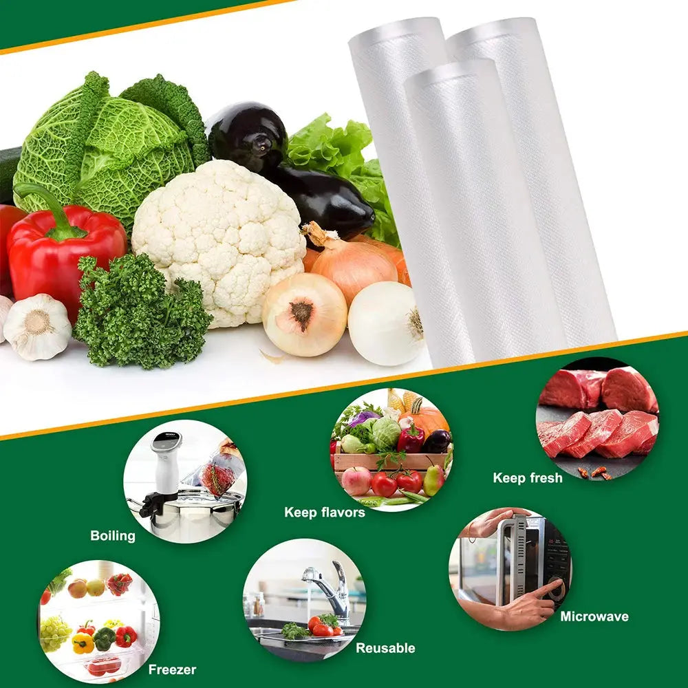 Sous Vide Roll Bags For Vacuum Packing Machine Packaging Food Storage Vacuum Bags for Vacuum Sealer length is 300CM - ALPENZO