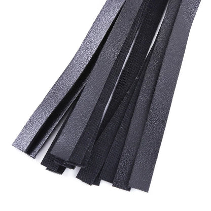 High Quality Pu Leather Pimp Whip Racing Riding Crop Party Flogger Hand Cuffs Queen Black Horse Riding Whip
