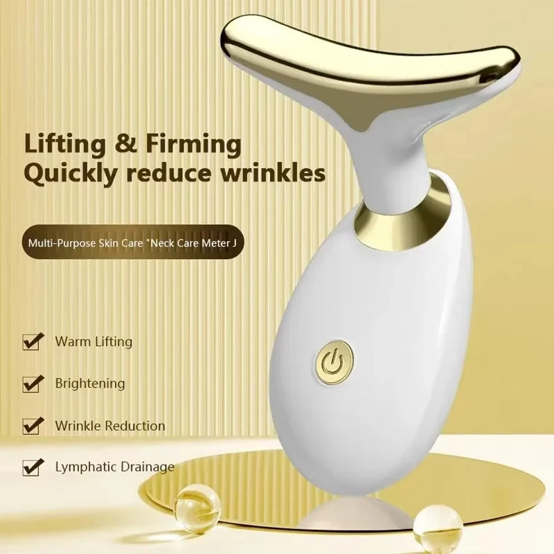 Neck Lifting Beauty Device Anti-Aging Anti Wrinkle Facial Massager Multifunction Neck Tightening Device Firming for Face Lift ALPENZO
