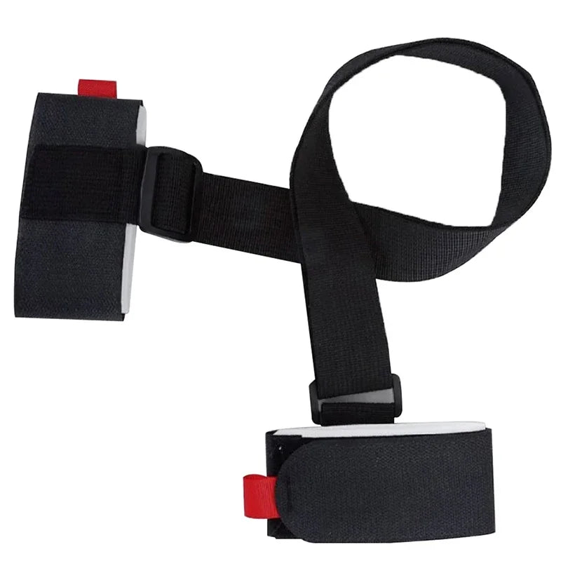 Nylon Skiing Bags Adjustable Pole Shoulder Hand Carrier Lash Handle Straps Porter Hook Loop Protecting For Ski Snowboard