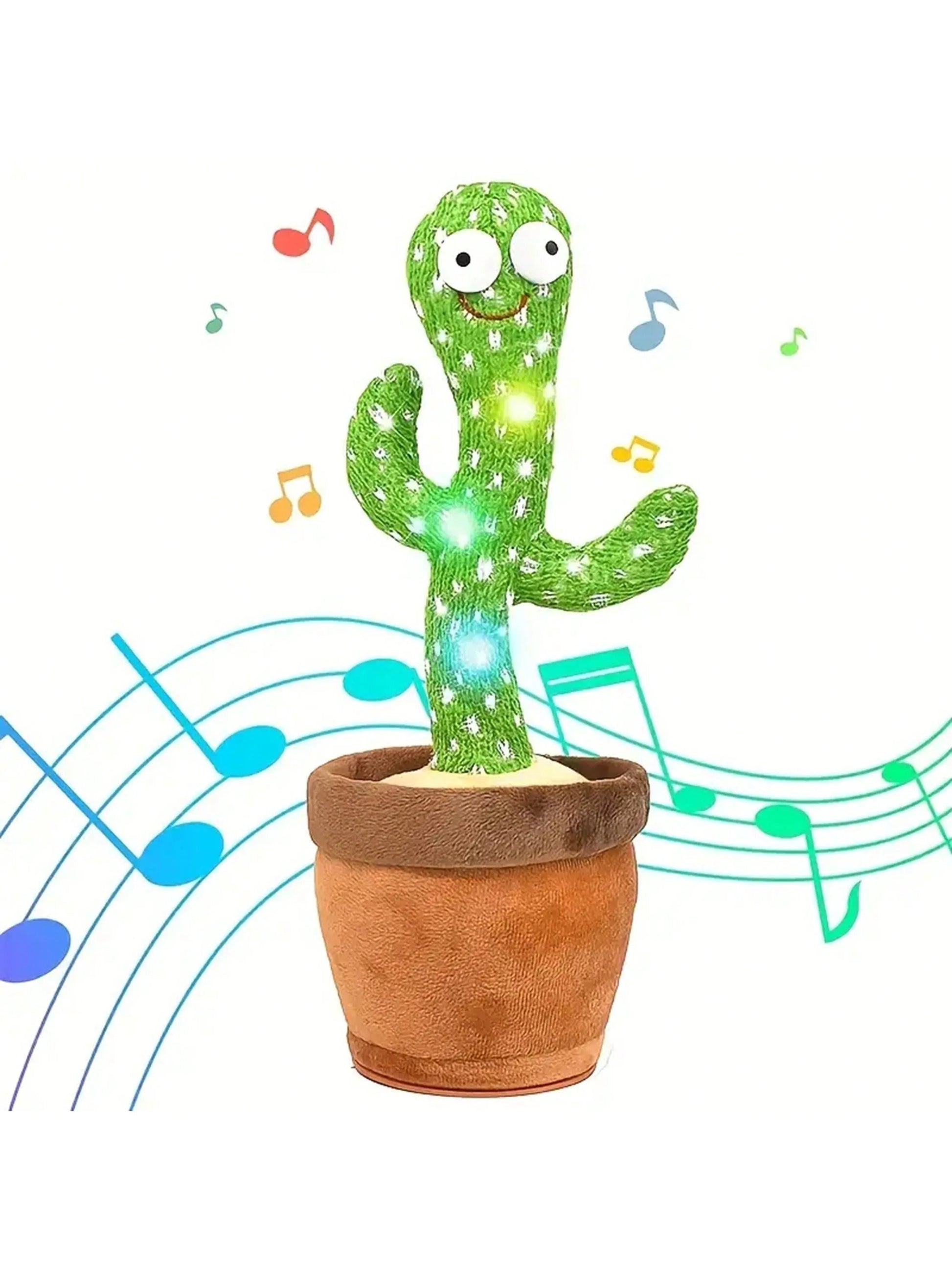 1pc-Dancing Talking Cactus Toys For Baby Boys And Girls, Singing Mimicking Recording Repeating What You Say Sunny Cactus Up Plus ALPENZO