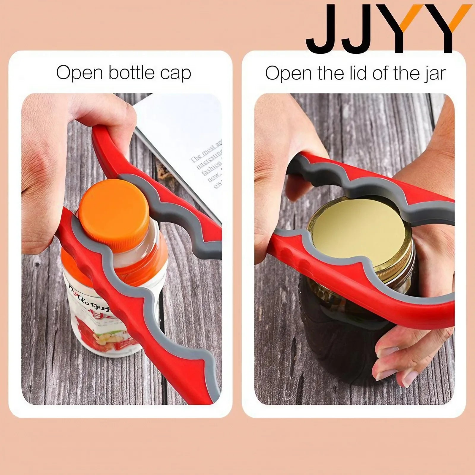 JJYY Multi-functional Home Kitchen Can Opener Non-slip Twist Bottle Opener Lid Opening Tool Kitchen Supplies - ALPENZO