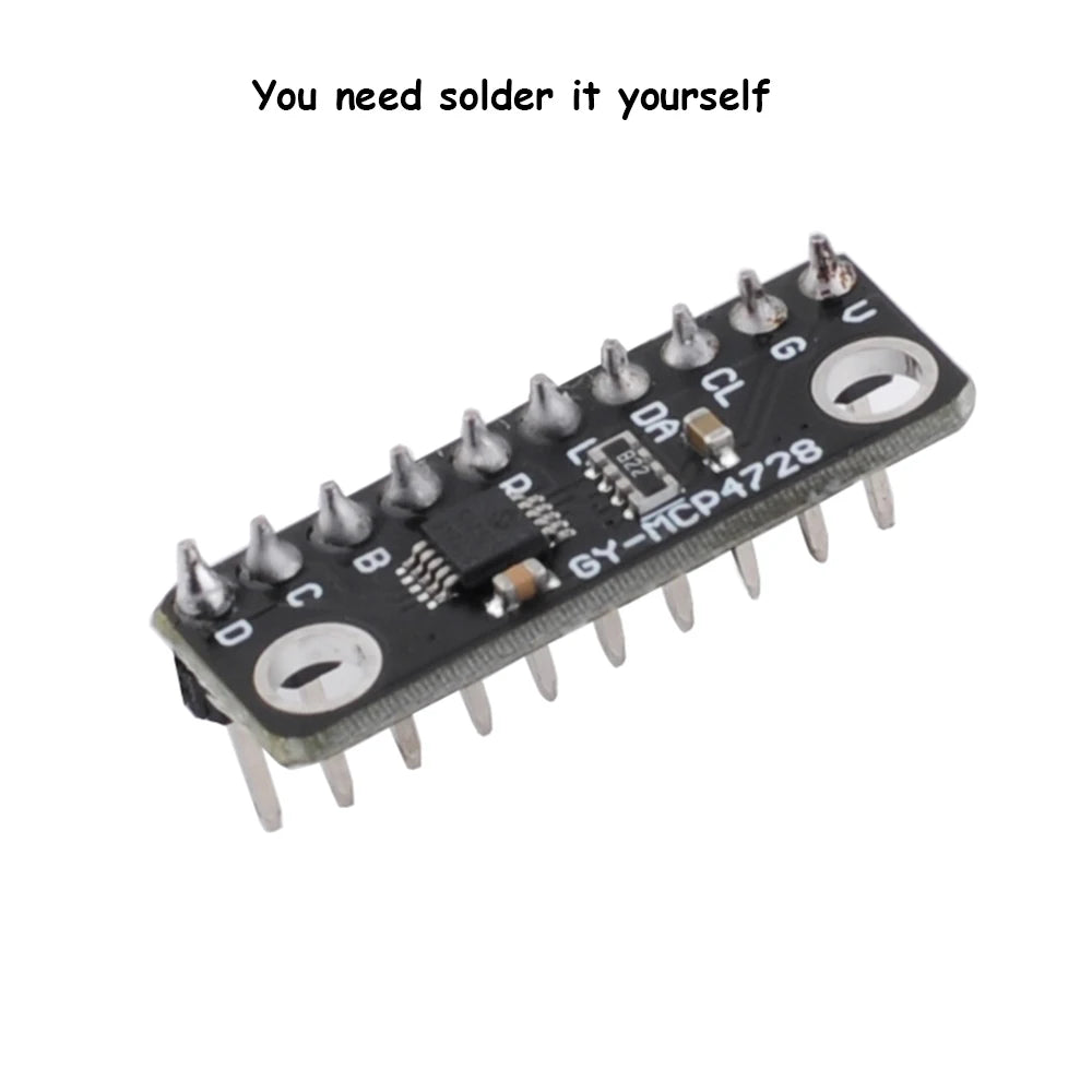 MCP4728 12 Bit Quad Digital to Analog Converter with EEPROM Memory DAC Breakout Sensor Module I2C Interface Low Power GY-MCP4728 ALPENZO
