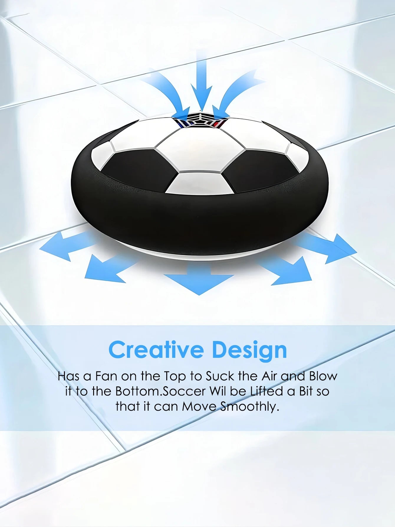 1pcs Floating Football Children's Interactive Football Electric Indoor Parent-child Interactive Sports Toys Creative Sports Toy ALPENZO