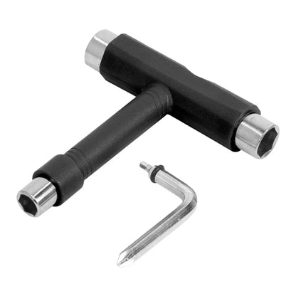 T Shape Wrench Skateboard Professional T Type Allen Key Black Longboard Skateboard Tools Board Roller Skate Wrench Tools Parts