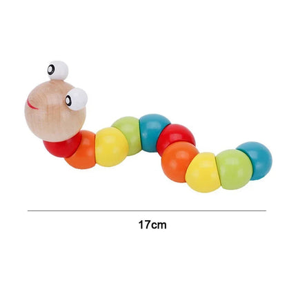 Juguete educativo Montessori en 3D para bebé, bloques de madera coloridos para aprendizaje infantil, regalo de Navidad ALPENZO