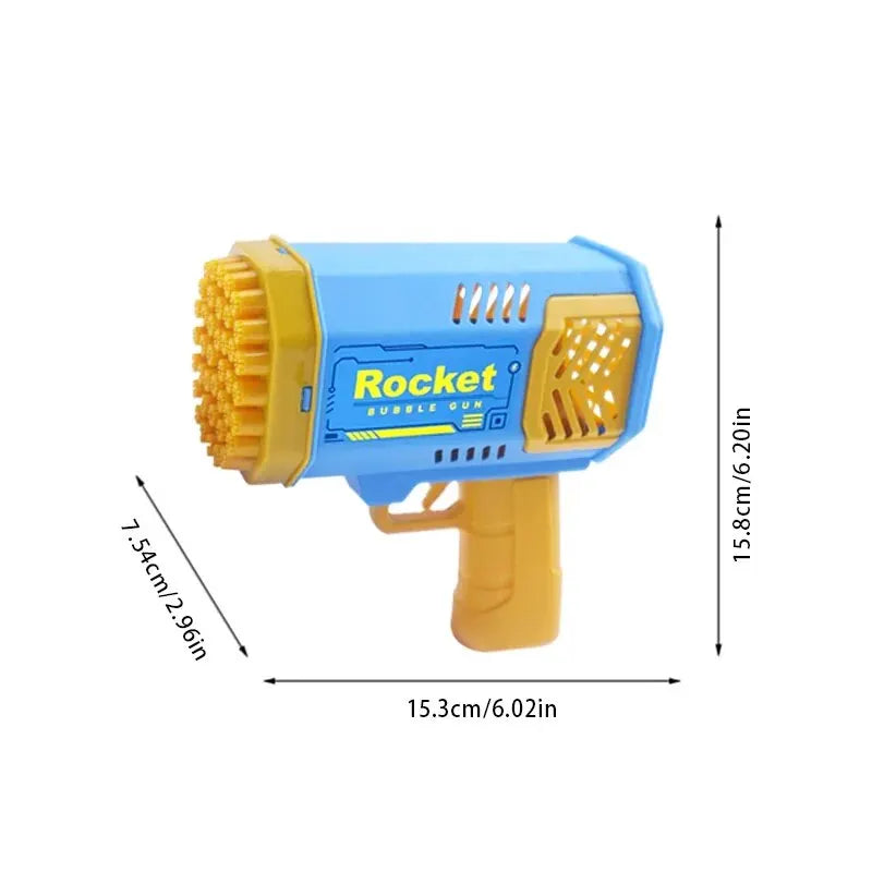 40 Hole Rocket Launcher Bubble Machine CHILDREN'S Bubble Gun Toy [Without Bubble Water] ALPENZO