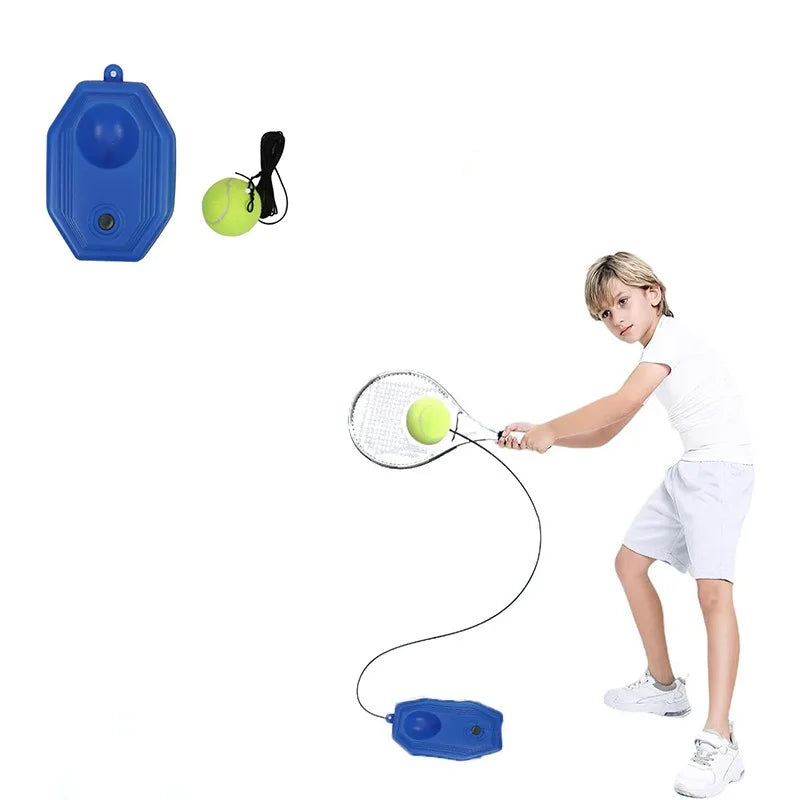 Heavy Duty Tennis Training Aids Base With Elastic Rope Ball Practice Self-Duty Rebound Tennis Trainer Partner Sparring Device