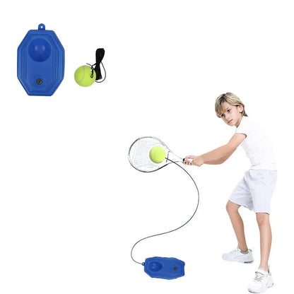 Heavy Duty Tennis Training Aids Base With Elastic Rope Ball Practice Self-Duty Rebound Tennis Trainer Partner Sparring Device
