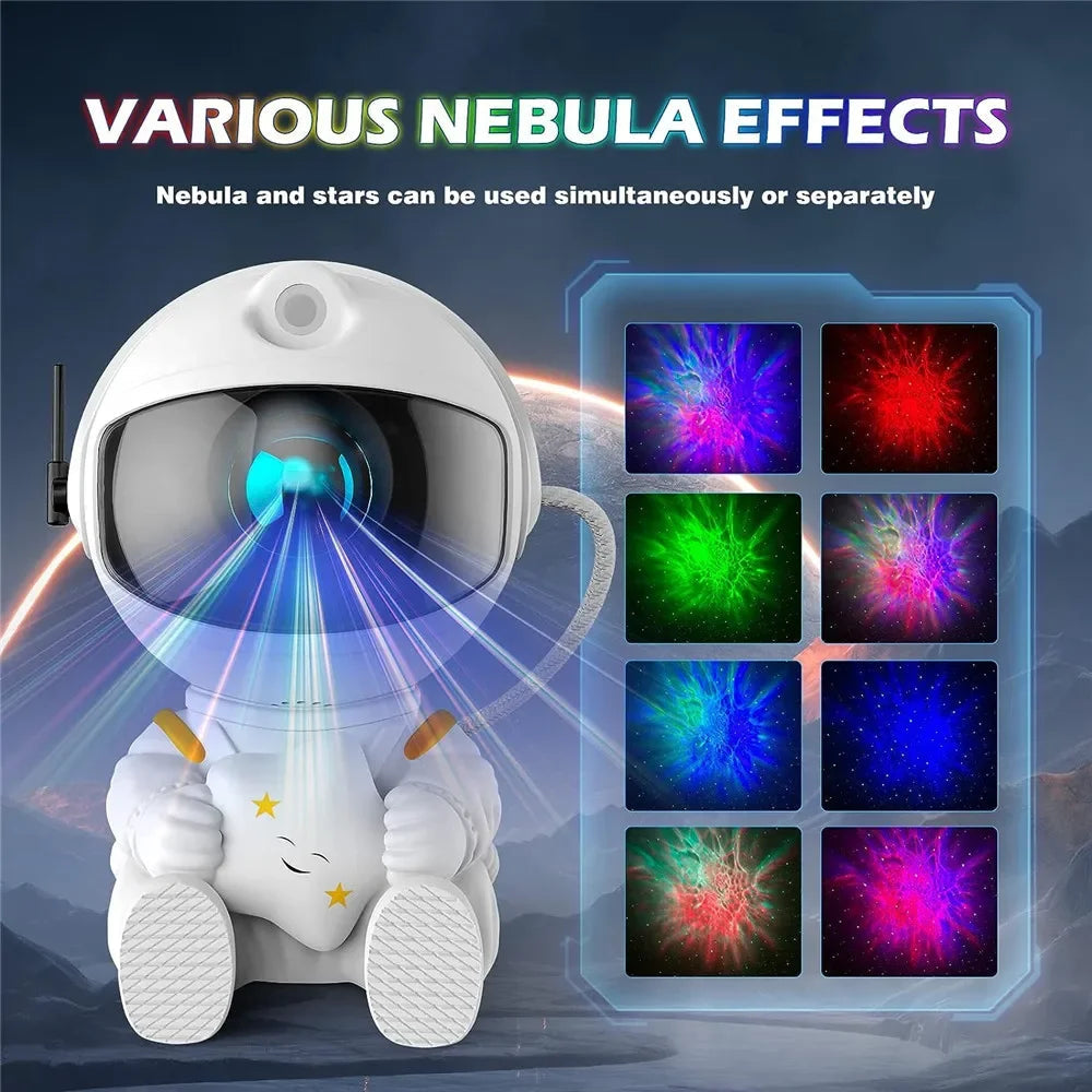 Galaxy Star Astronaut Projector Light Starry Sky Porjectors Lamp Decoration Bedroom Room Nebula LED Night Light Children Gifts ALPENZO