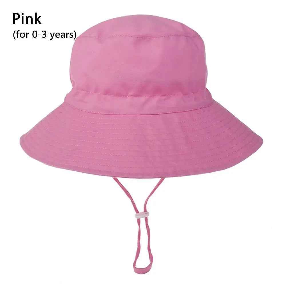 Outdoor Beach Hat Summer Baby Sun Hat for Girls Boys Kids Bucket Cap 0-8 Years ALPENZO