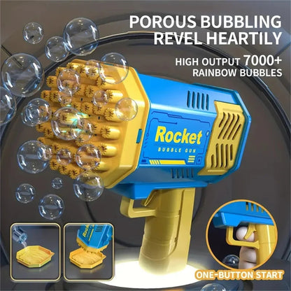 40 Hole Rocket Launcher Bubble Machine CHILDREN'S Bubble Gun Toy [Without Bubble Water] ALPENZO