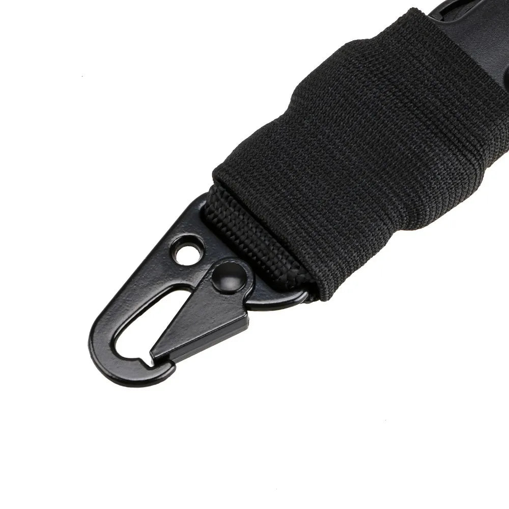 Tactical Gun Single Point Sling Adjustable Bungee Rifle Shoulder strap length for Airsoft Hunting Accessories Strap M4 with pad