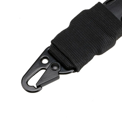 Tactical Gun Single Point Sling Adjustable Bungee Rifle Shoulder strap length for Airsoft Hunting Accessories Strap M4 with pad