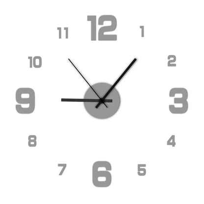 Modern Home Creative Frameless DIY Wall Decoration Wall Decoration Silent Clock Living Room Office Bedroom Wall Decoration Art - ALPENZO