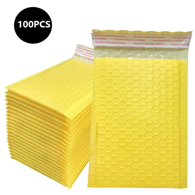 100 Pcs Black Bubble Packaging Envelope Mailing Envelopes Mailer Poly Green Envelope for Shipping Self Seal Bubble Bag Padding ALPENZO