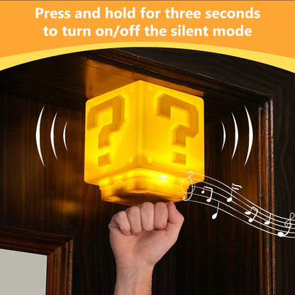 LED Question Mark Night Light With Music Anime Peripheral Children's Bedroom Bedside Lamp USB Rechargeable Gift ALPENZO