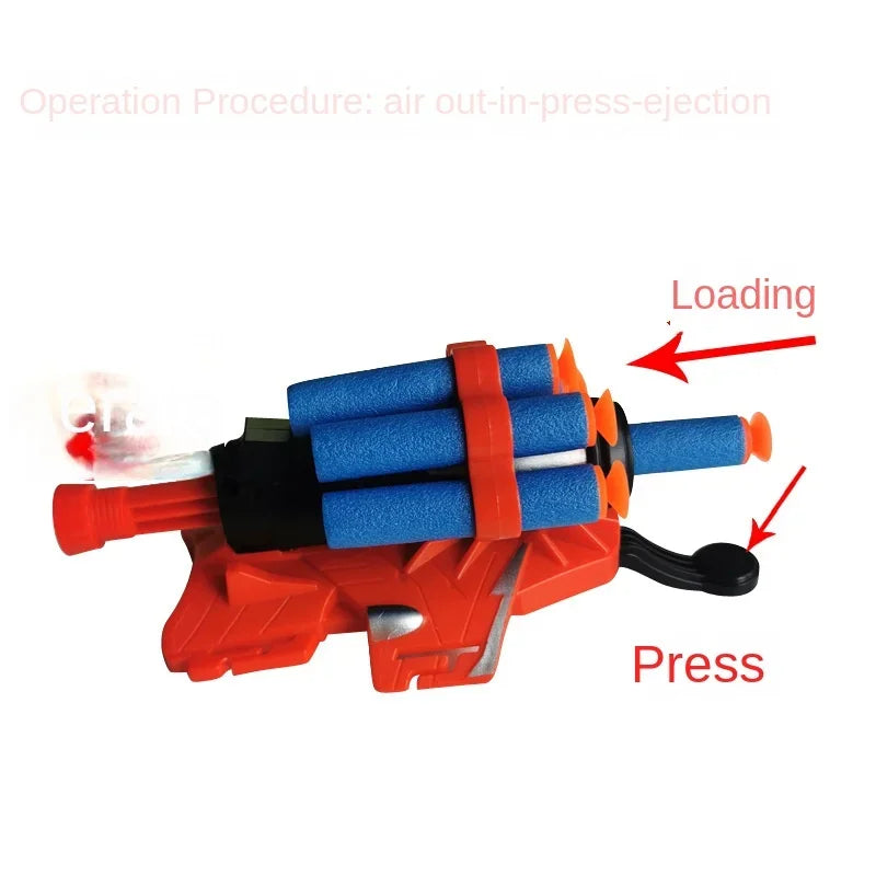 Soft Bullets Launcher Spray Wrist With Gloves Launching Soft Bomb Toy Gun Outdoor Games Toys ALPENZO