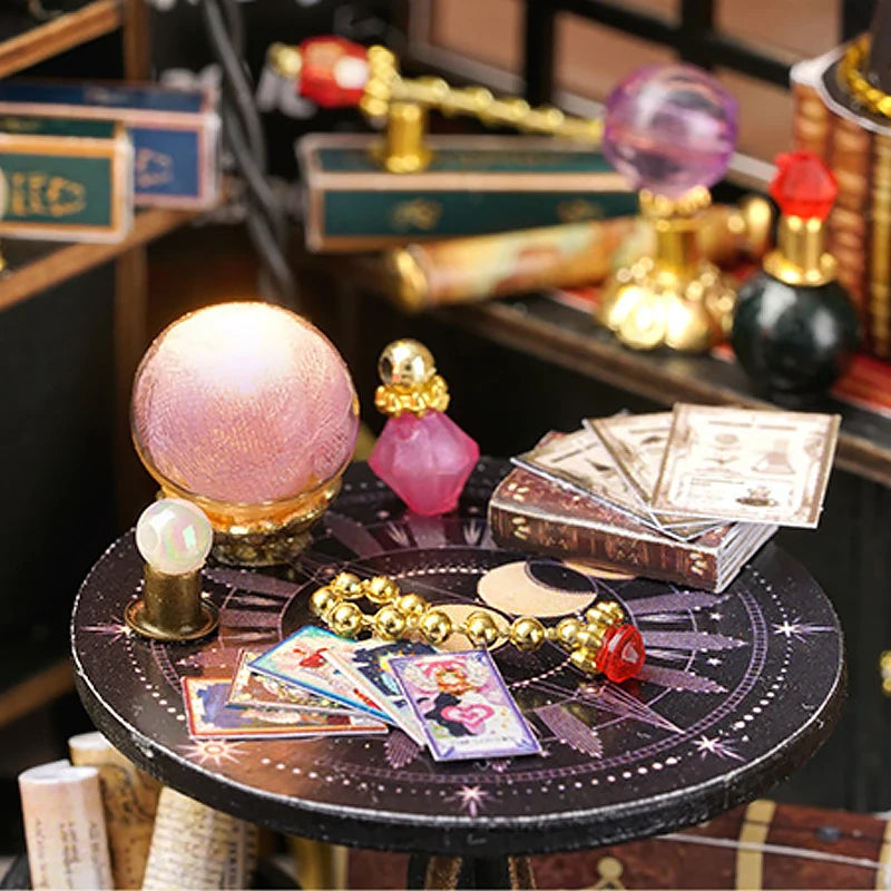 Magic Wooden Doll House Mini Kit DIY Handmade Assembly Model Building Room Bedroom Decoration 3D Puzzle Girl Toy Birthday Gifts ALPENZO