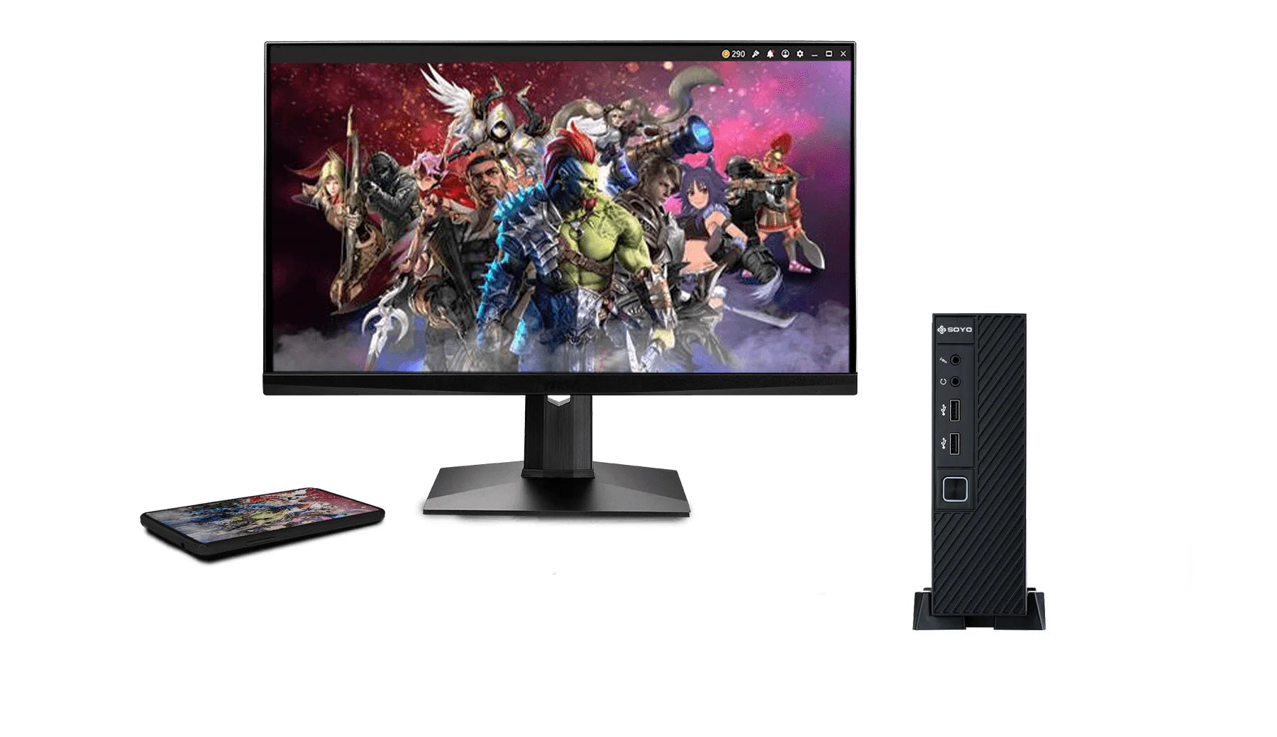 SOYO New Mini PC N5095 Intel 11th 8GB 16GB DDR4 M.2 256GB 512GB 1TB SSD Windows11/10 4K 60Hz HDMI VGA Office Gaming Computer - ALPENZO