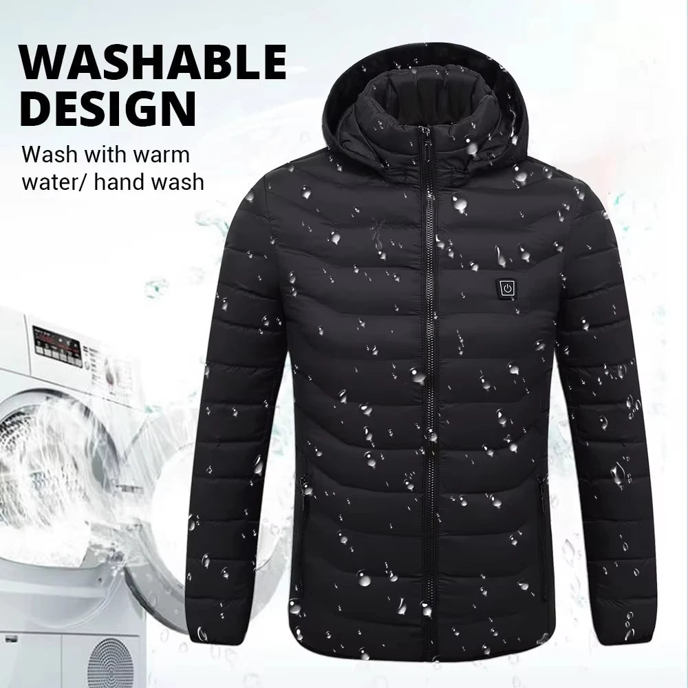 Heated Jacket 21 Areas /2 Areas Winter Men's Women's skiing Jacket USB Electric Heating Jacket Heated Vest Moto Thermal Clothes