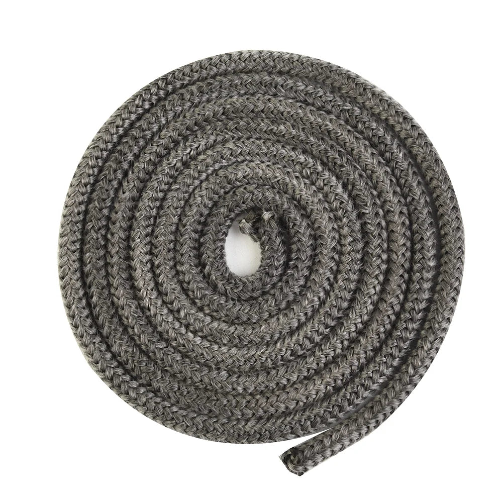 Stove Fire Rope Black Wood Burning Stove 6mm 8mmm 2m Length Log Burner Door Seal High Temperature Stove Heating Fireplaces Part - ALPENZO