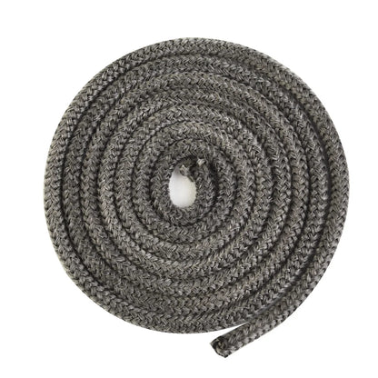 Stove Fire Rope Black Wood Burning Stove 6mm 8mmm 2m Length Log Burner Door Seal High Temperature Stove Heating Fireplaces Part - ALPENZO